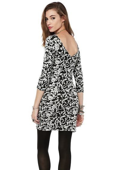 Jack by Bb Dakota Melina Dress in Black and White