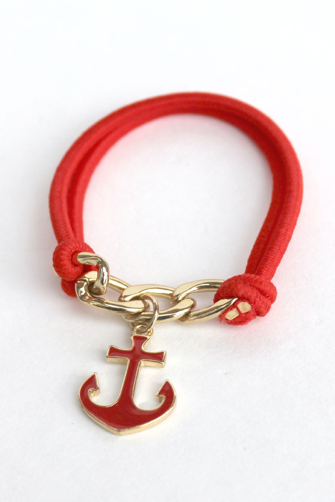 Anchor Bracelet, Red