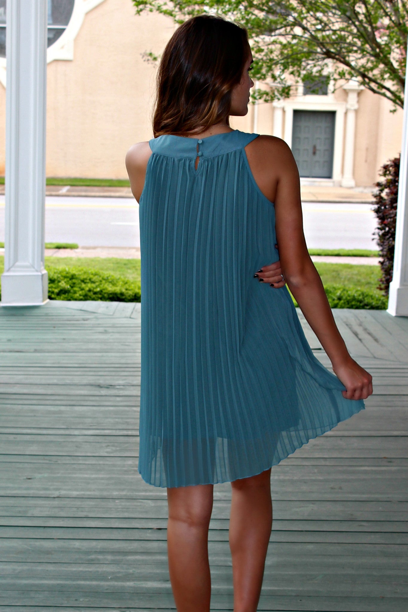 Sadie Dress, Turquoise