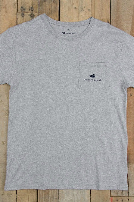 Southern Marsh: &quot;Crab Boil Festival&quot; Tee, Light Gray