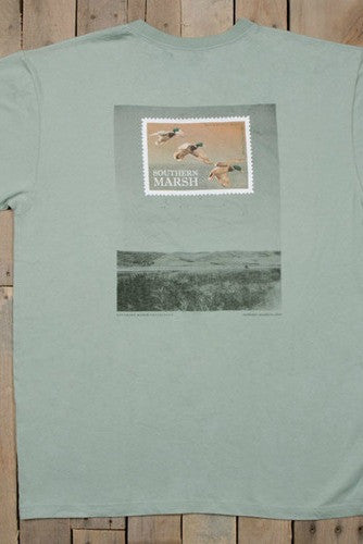 Southern Marsh: Duck Stamp Tee, Bay Green