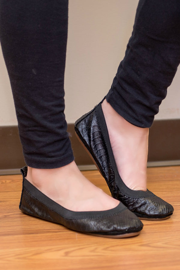 Yosi Samra Ballet Flats Black Elise