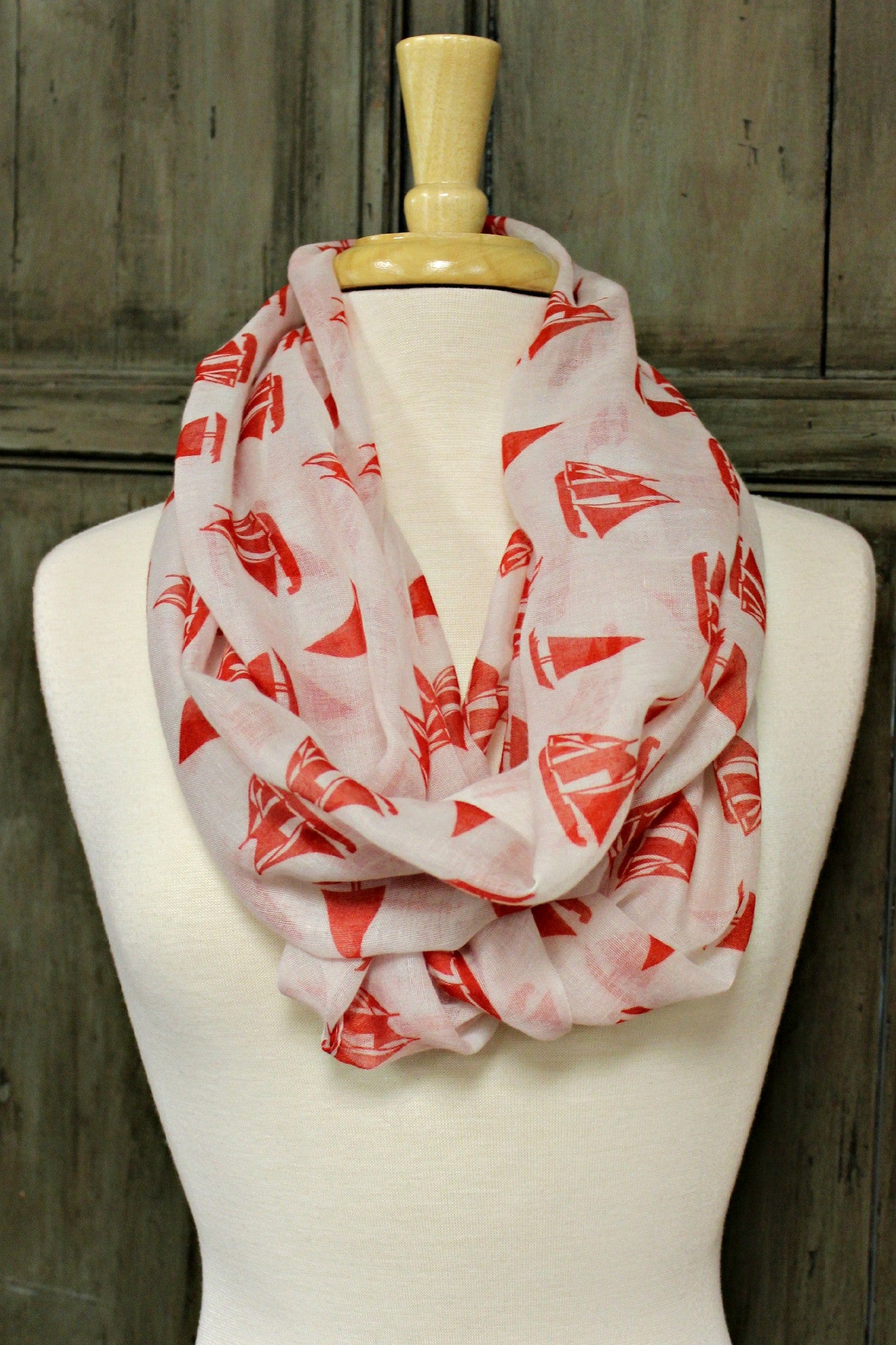 Infinity Scarf, Red