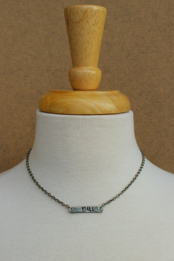 ◆LOTSYOU◆ lotsyou_Ribbons bon chain necklace Silver Let's Go Rodeo Necklace | Hyo Silver