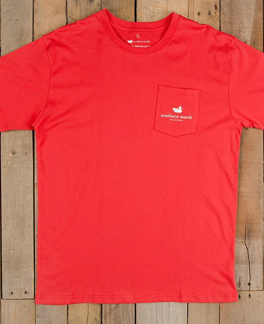 Southern Marsh: &quot;Born on the Bayou&quot; Tee, Red