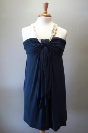 Southern Frock: Casey Balinese Rope Dress, Navy