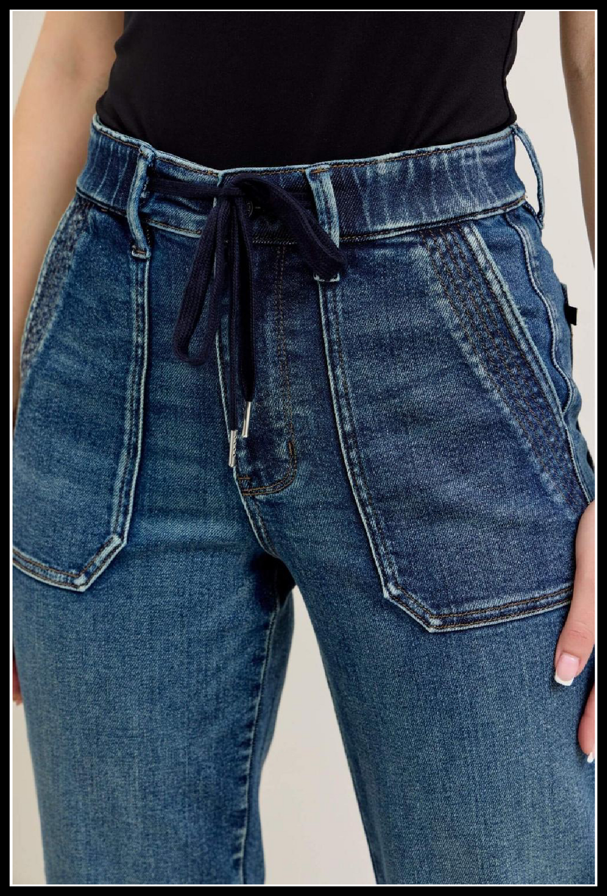 Judy Blue: Vintage Joggers PLUS, Denim