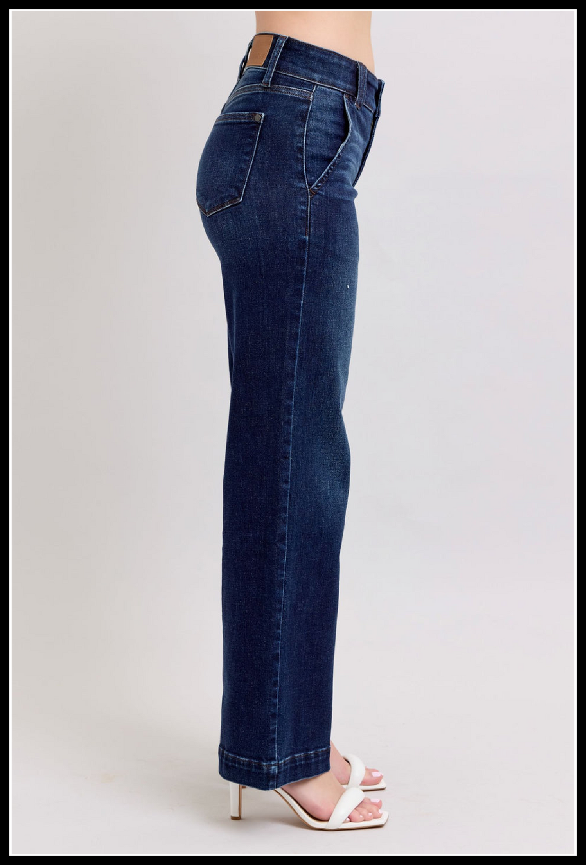 Judy Blue: Wide Leg PLUS, Dark Wash