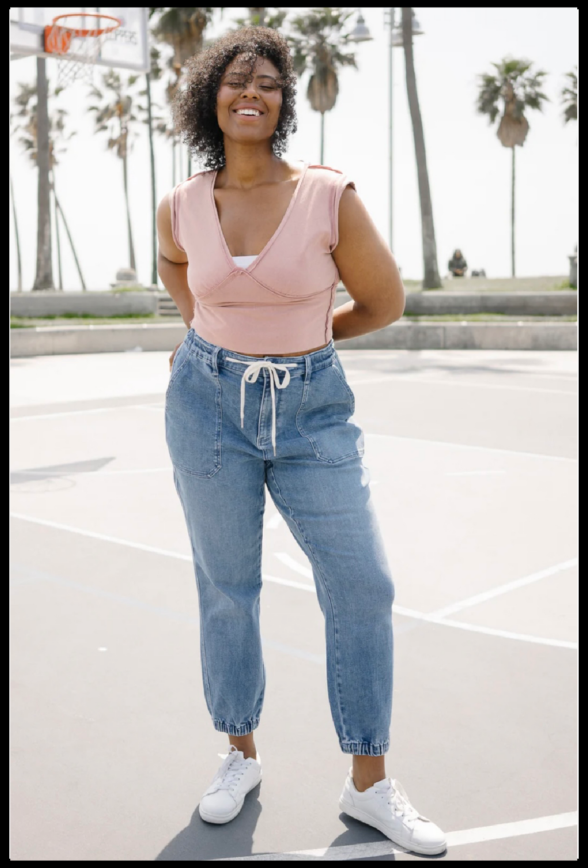 Elena Joggers PLUS, Denim