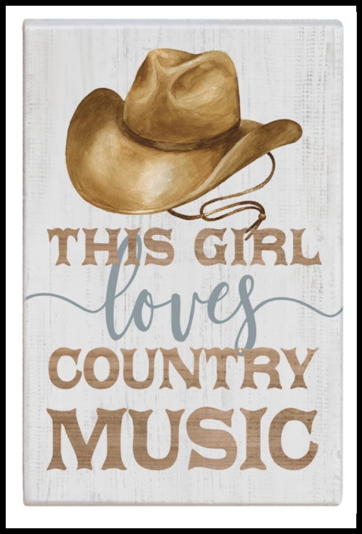 Country Music Block Decor