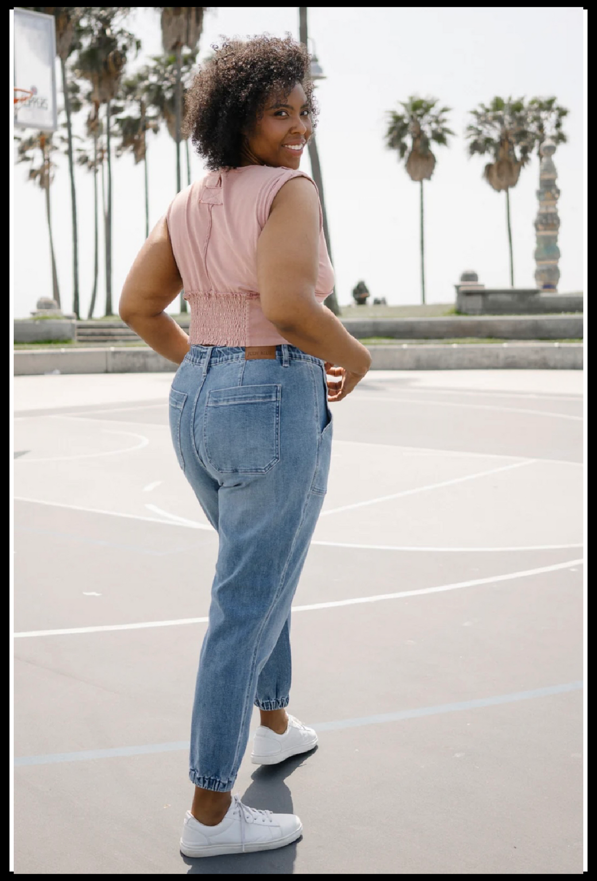 Elena Joggers PLUS, Denim