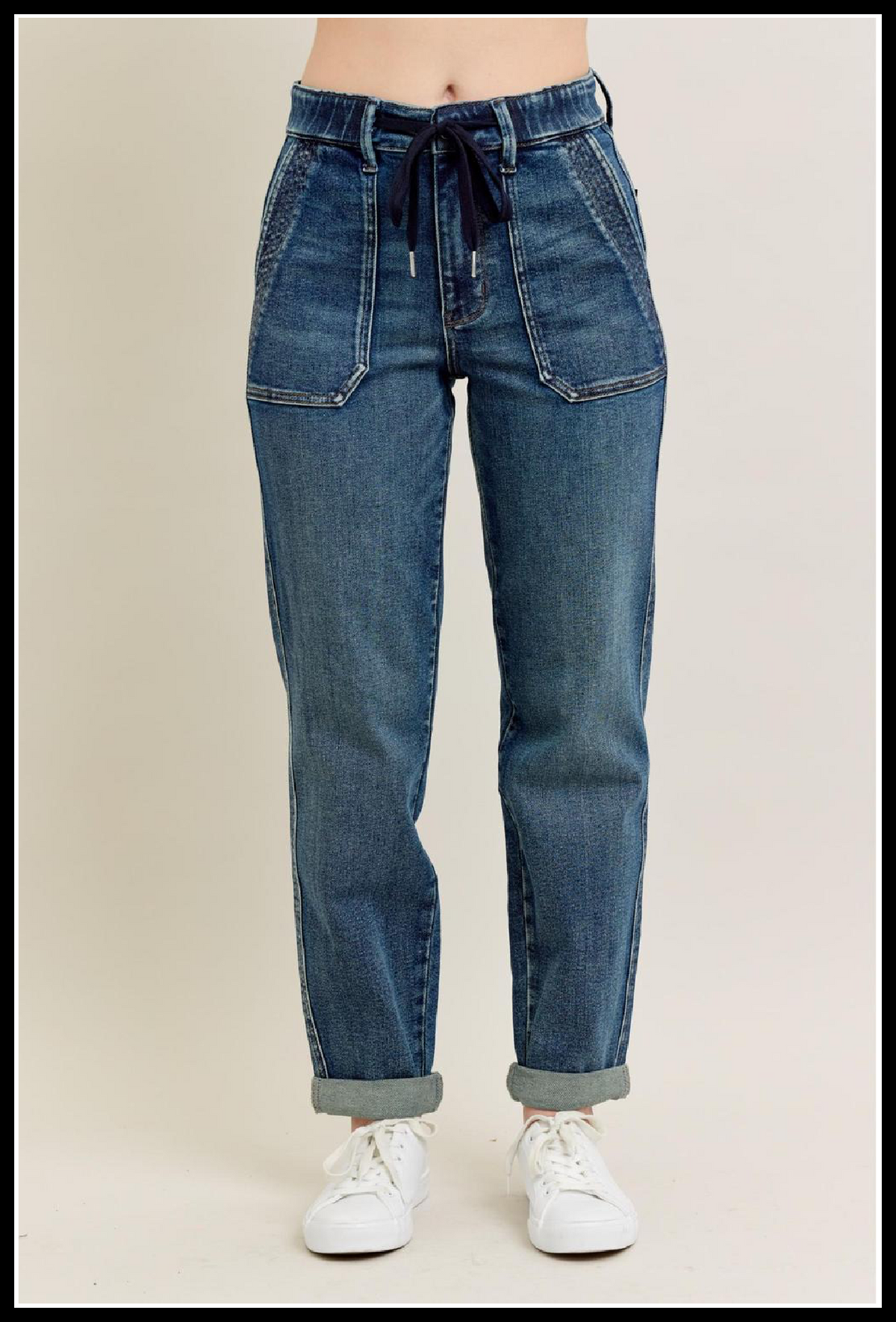 Judy Blue: Vintage Joggers PLUS, Denim