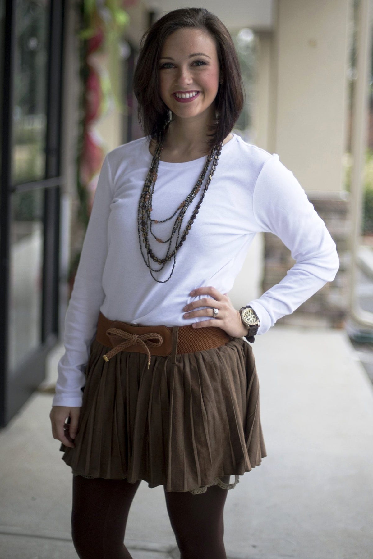 Karla Skirt, Brown