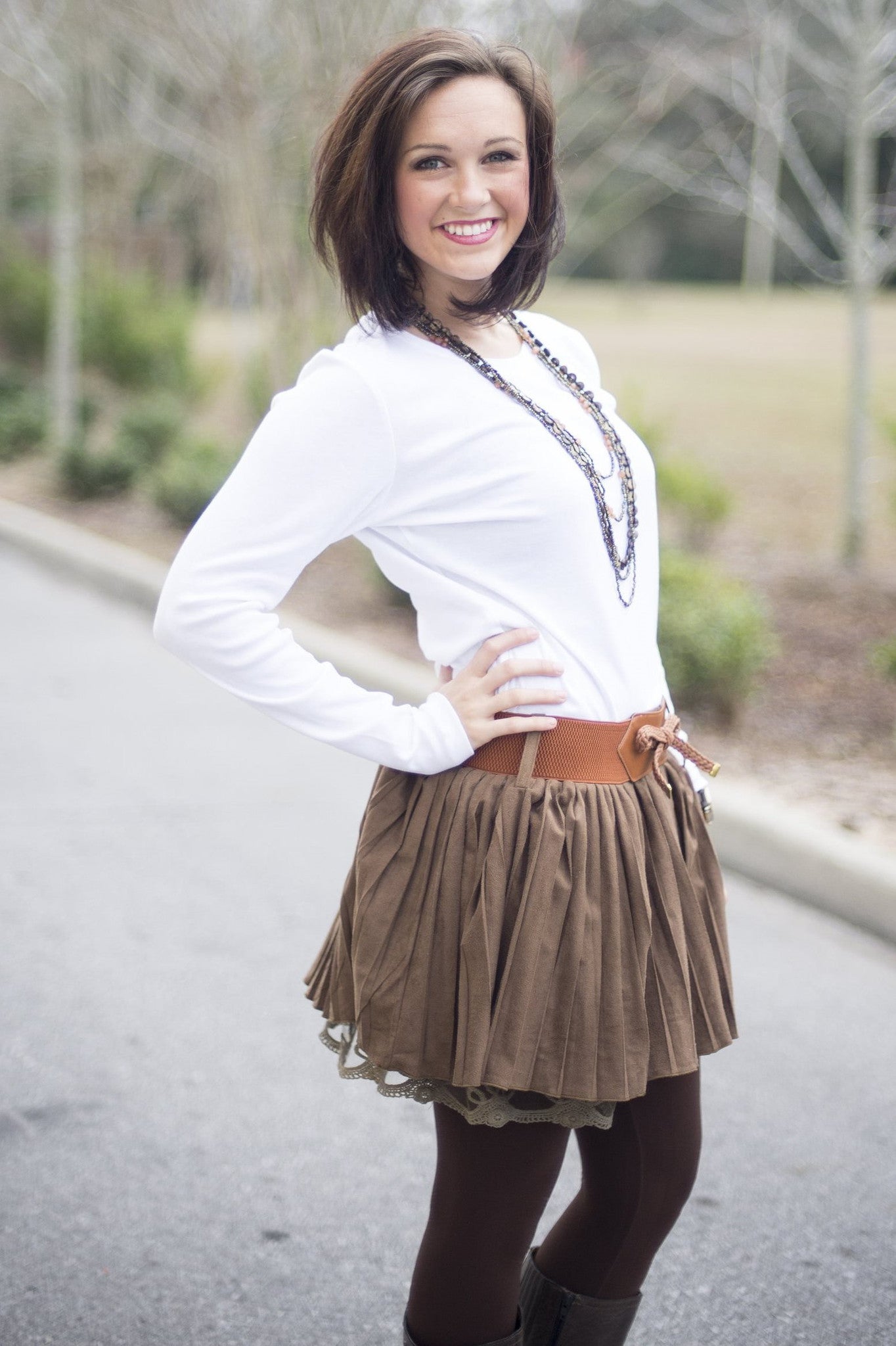 Karla Skirt, Brown