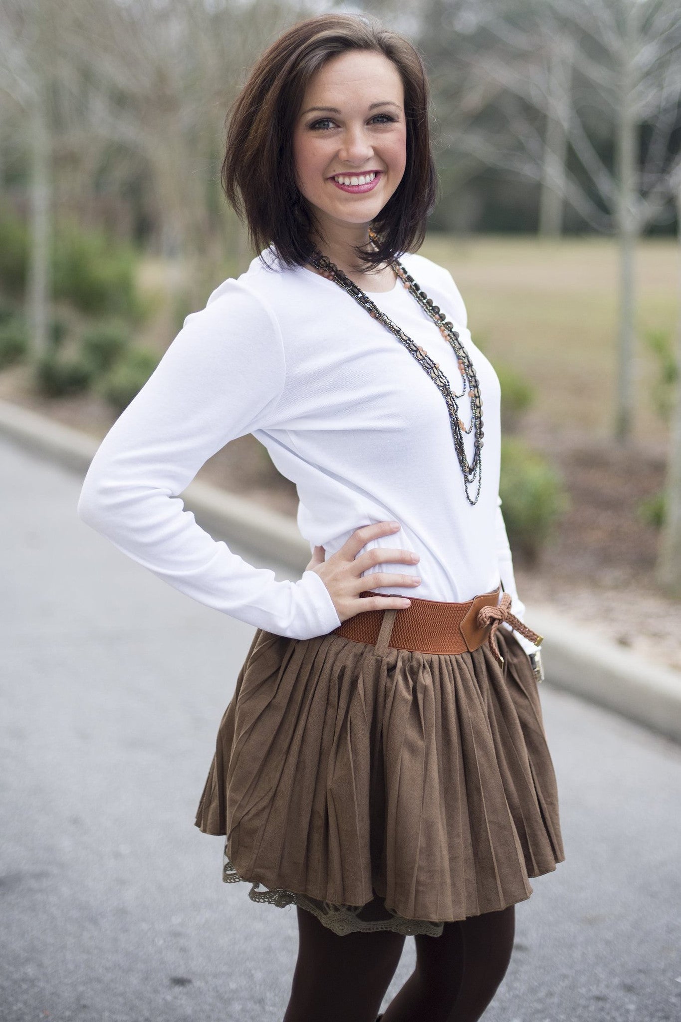Karla Skirt, Brown