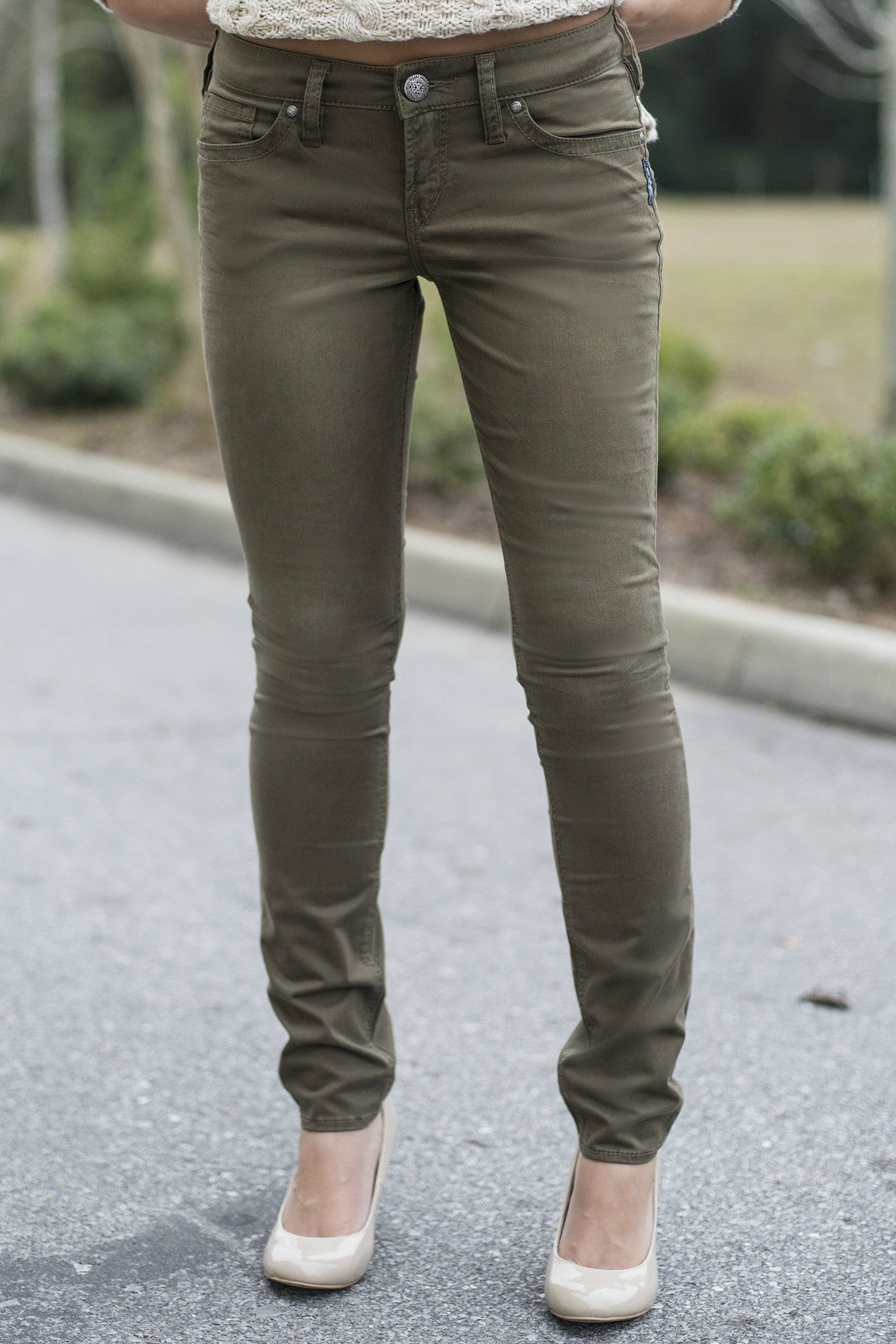 Silver Jeans: Aiko Skinny, Bronze