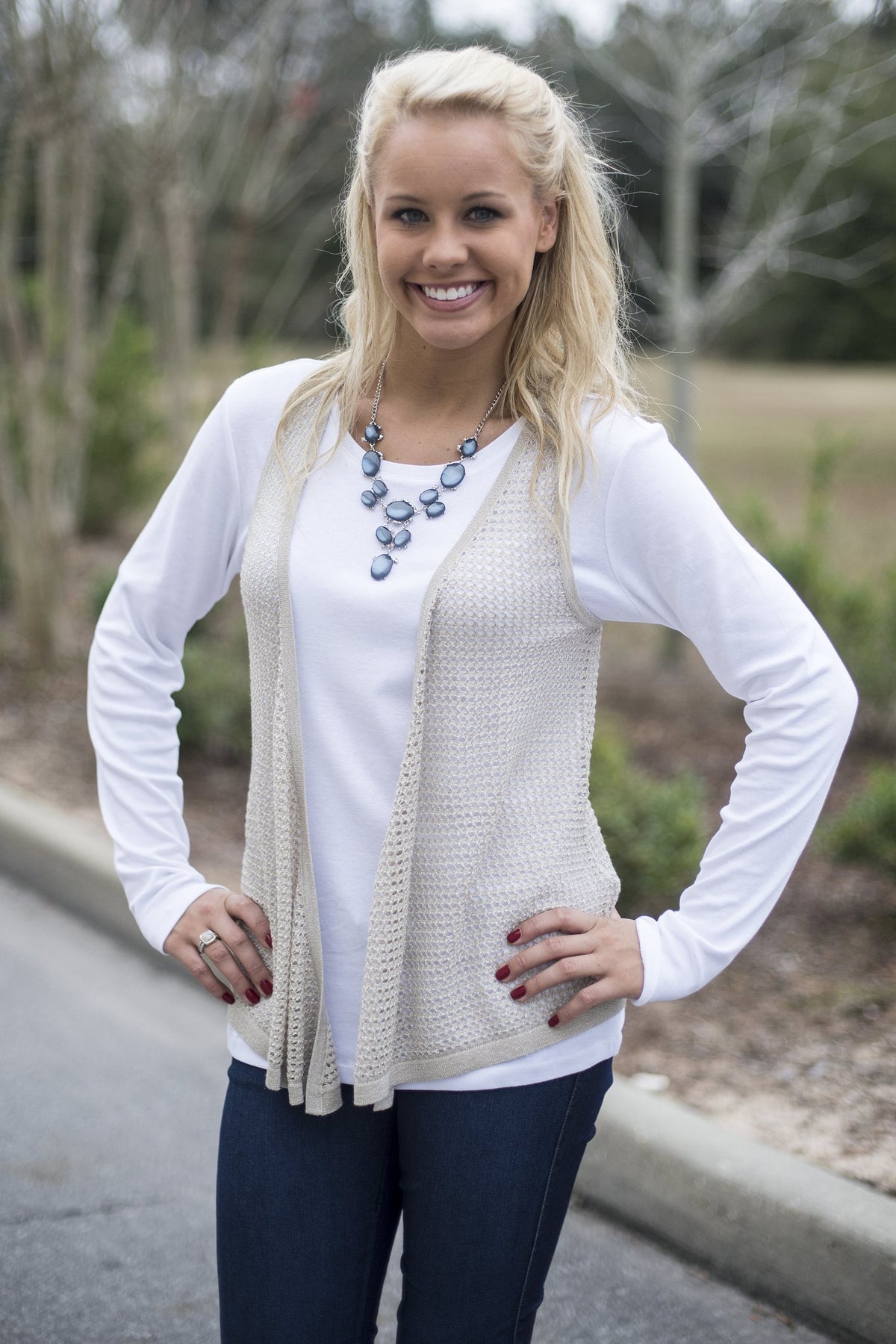 Kensie: Kalli Vest, Ivory
