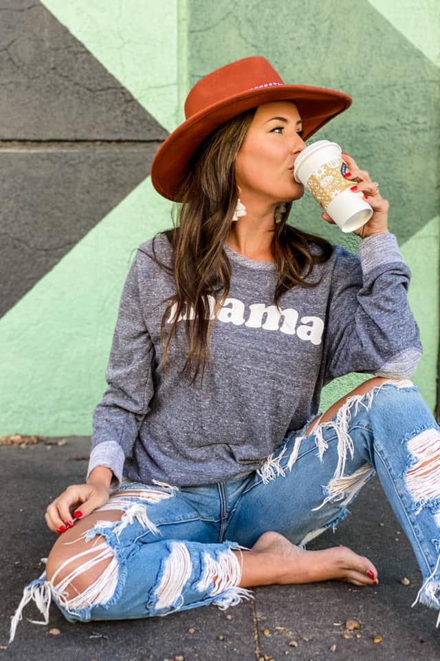 Mama Sweatshirt, Gray