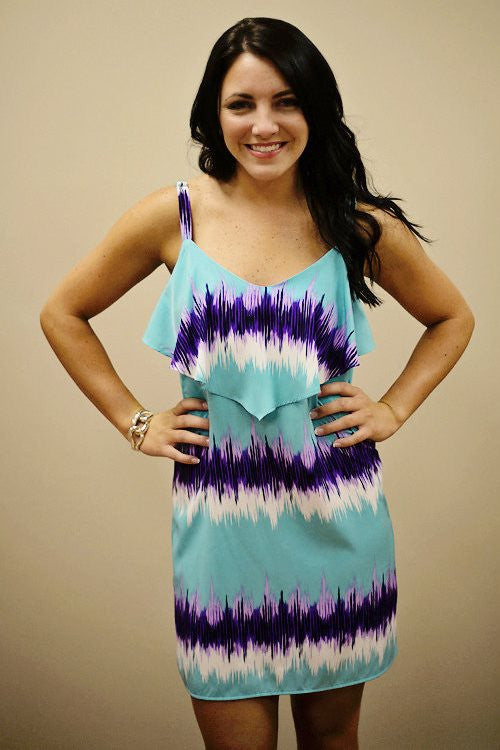 Glam: Sandra Tank Dress, Blue