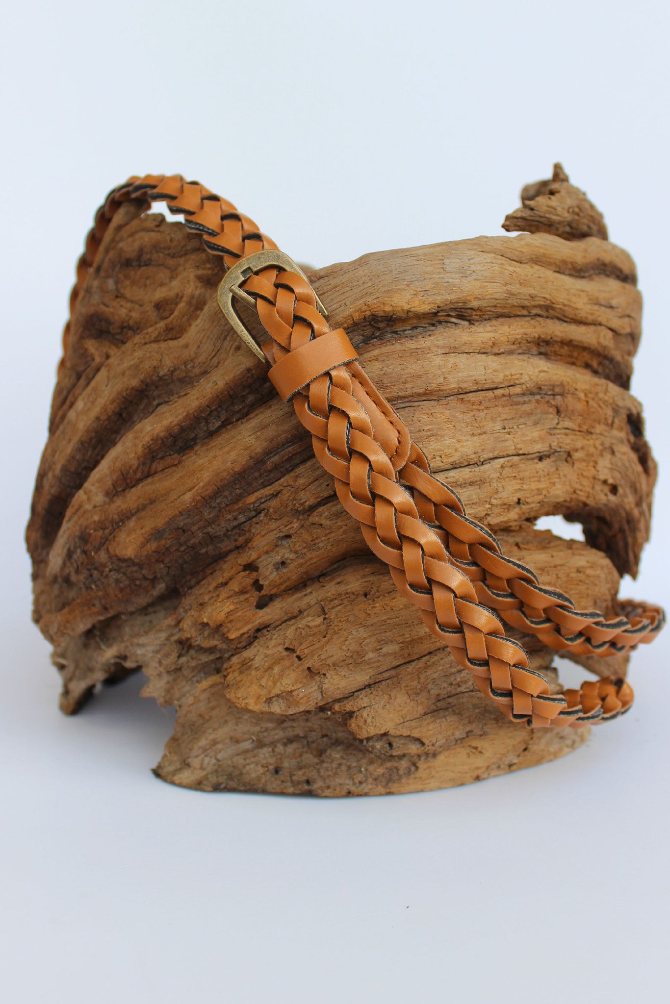 Braided Belt, Camel