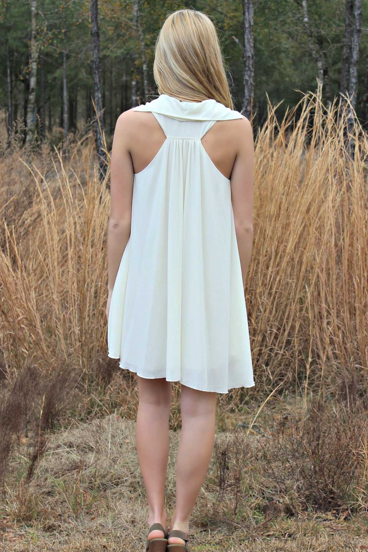 Mink Pink: Joyce Dress, Ivory