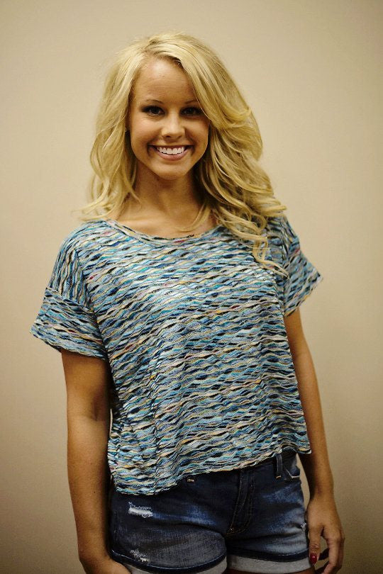 Free People: Paige Top, Blue