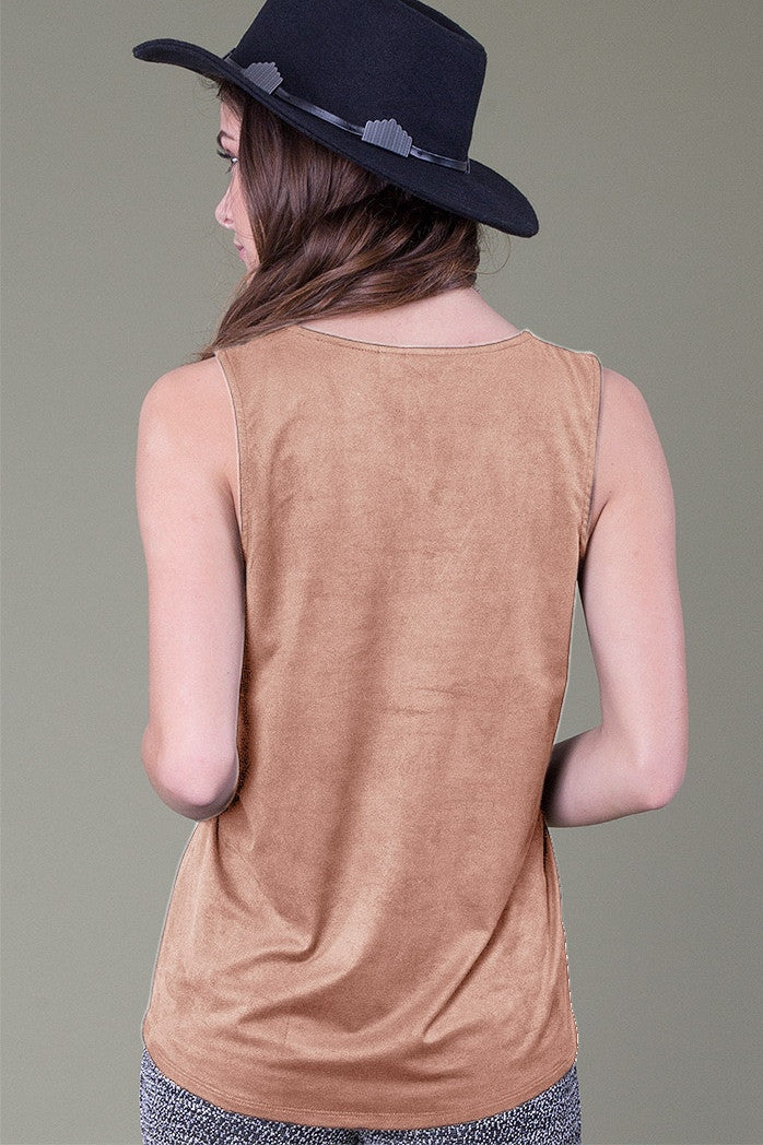 Lock and Key Top, Camel