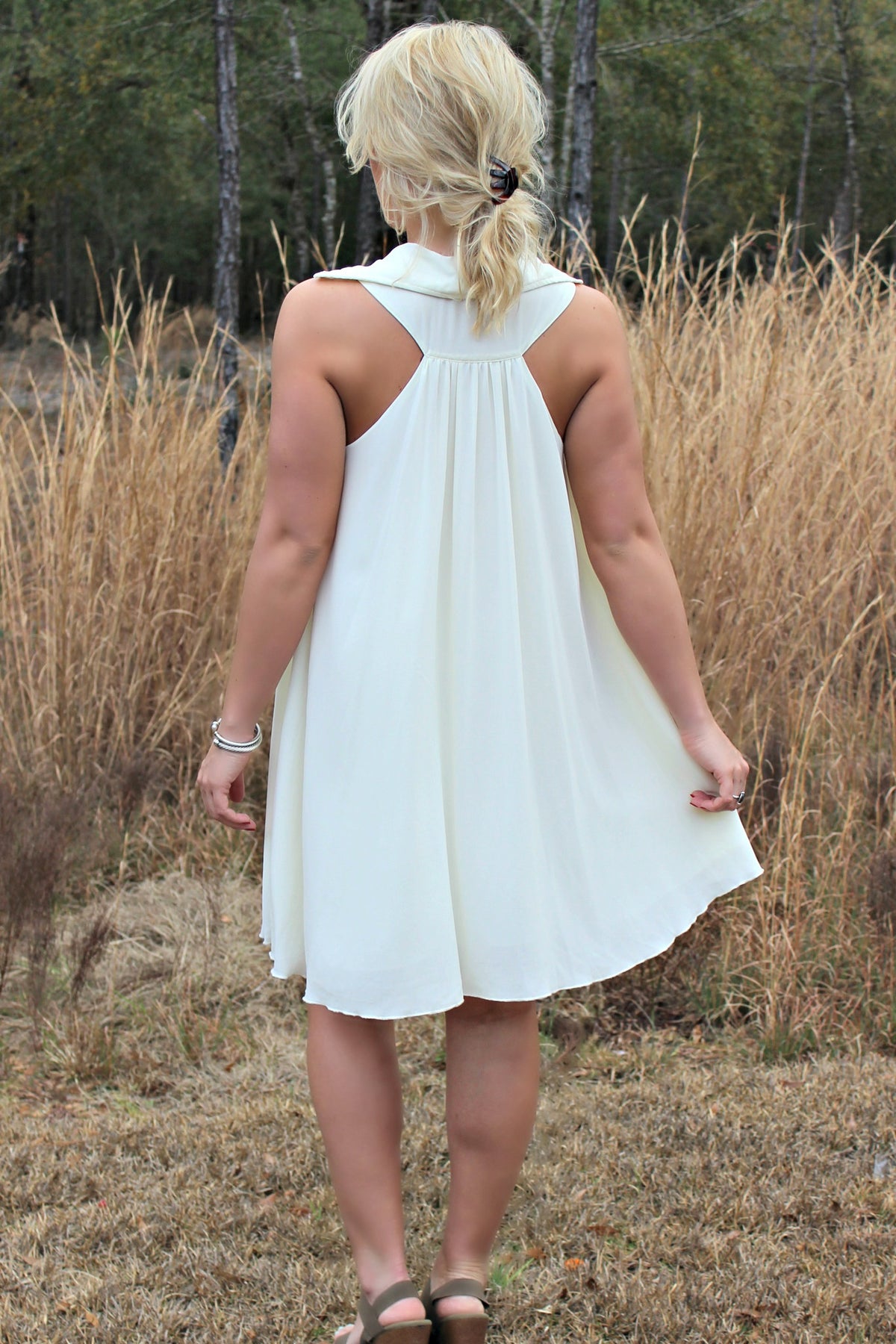 Mink Pink: Joyce Dress, Ivory