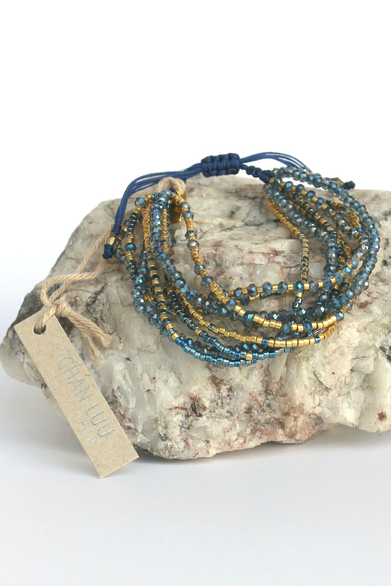 Chan Luu: Multi Strand Bracelet, Blue