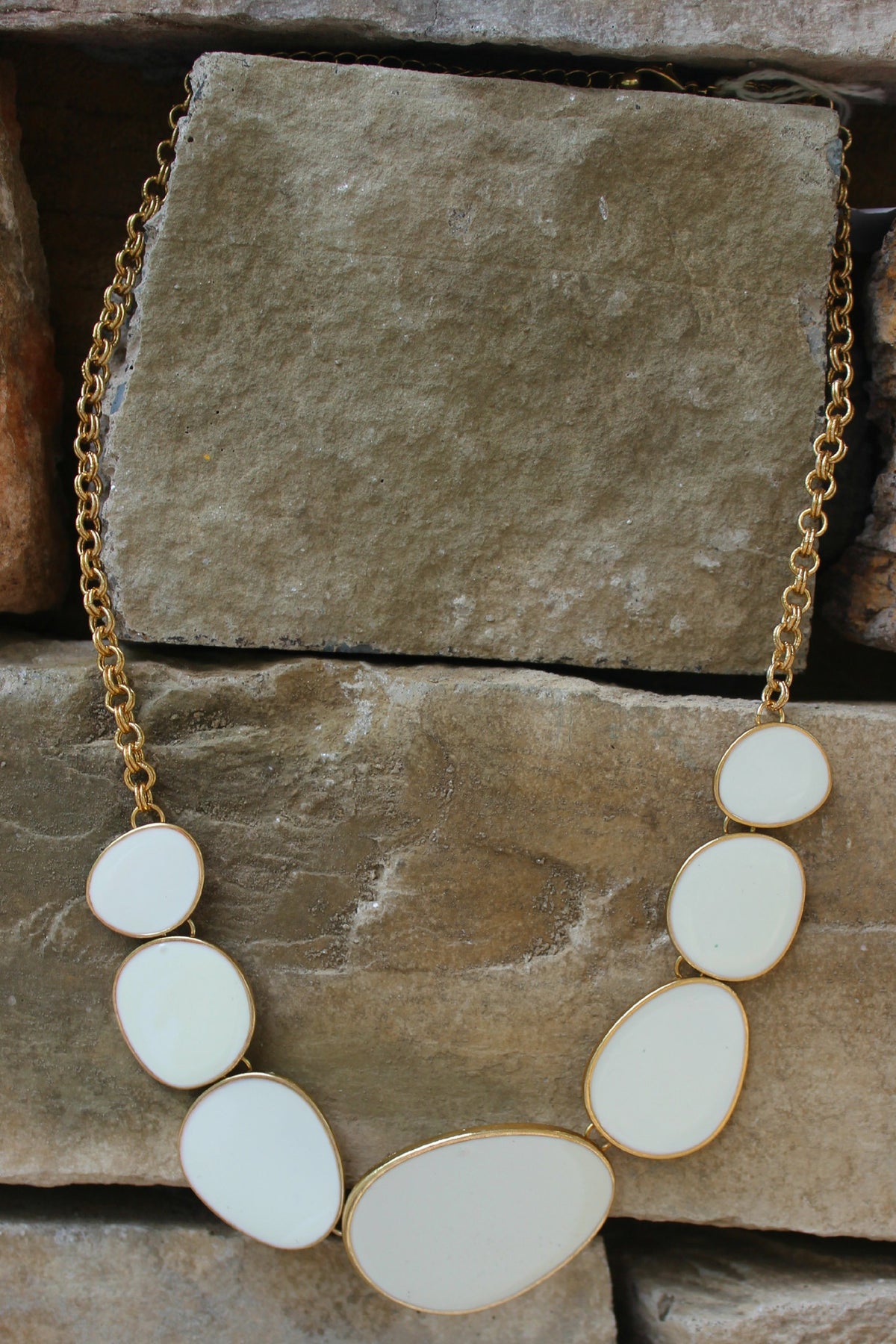 Organic Necklace, Ivory