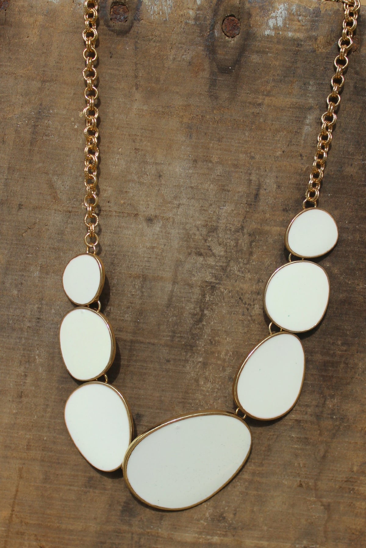 Organic Necklace, Ivory