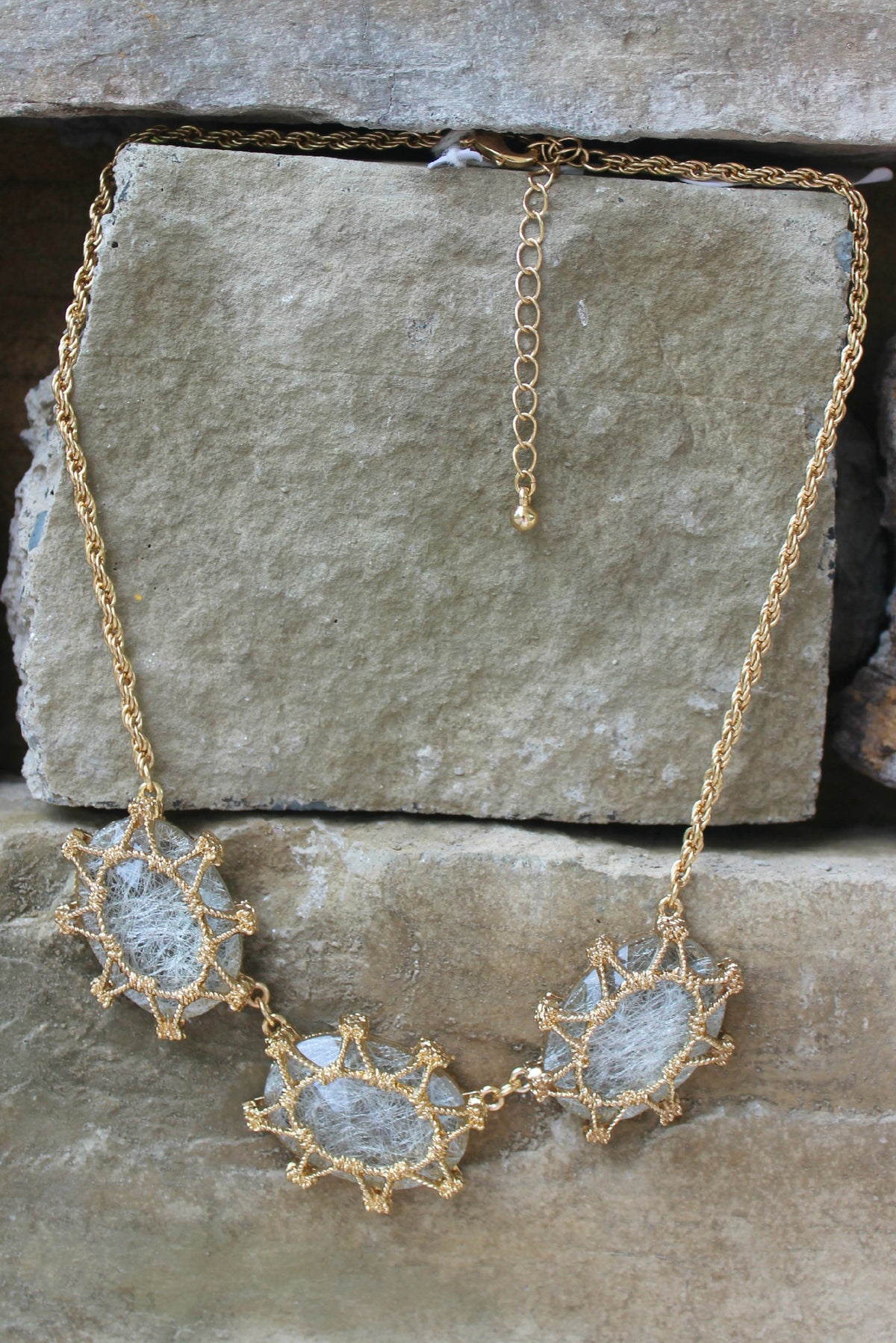 Sunburst Necklace, Silver