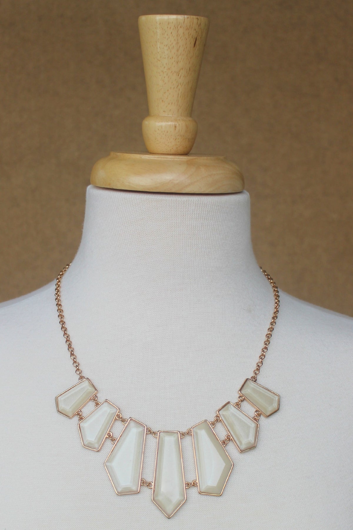 Geometric Necklace, Ivory