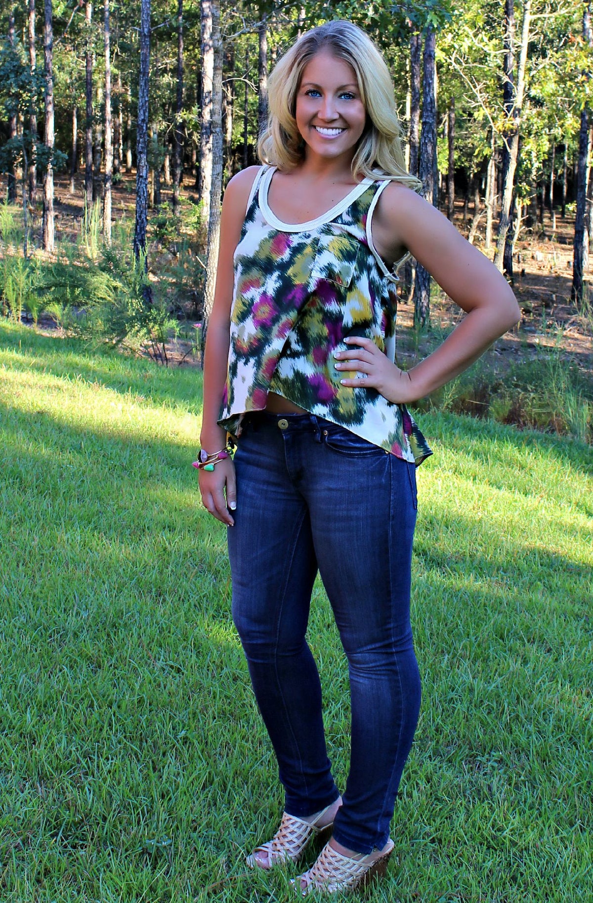 Aryn K: Rachael Top, Green