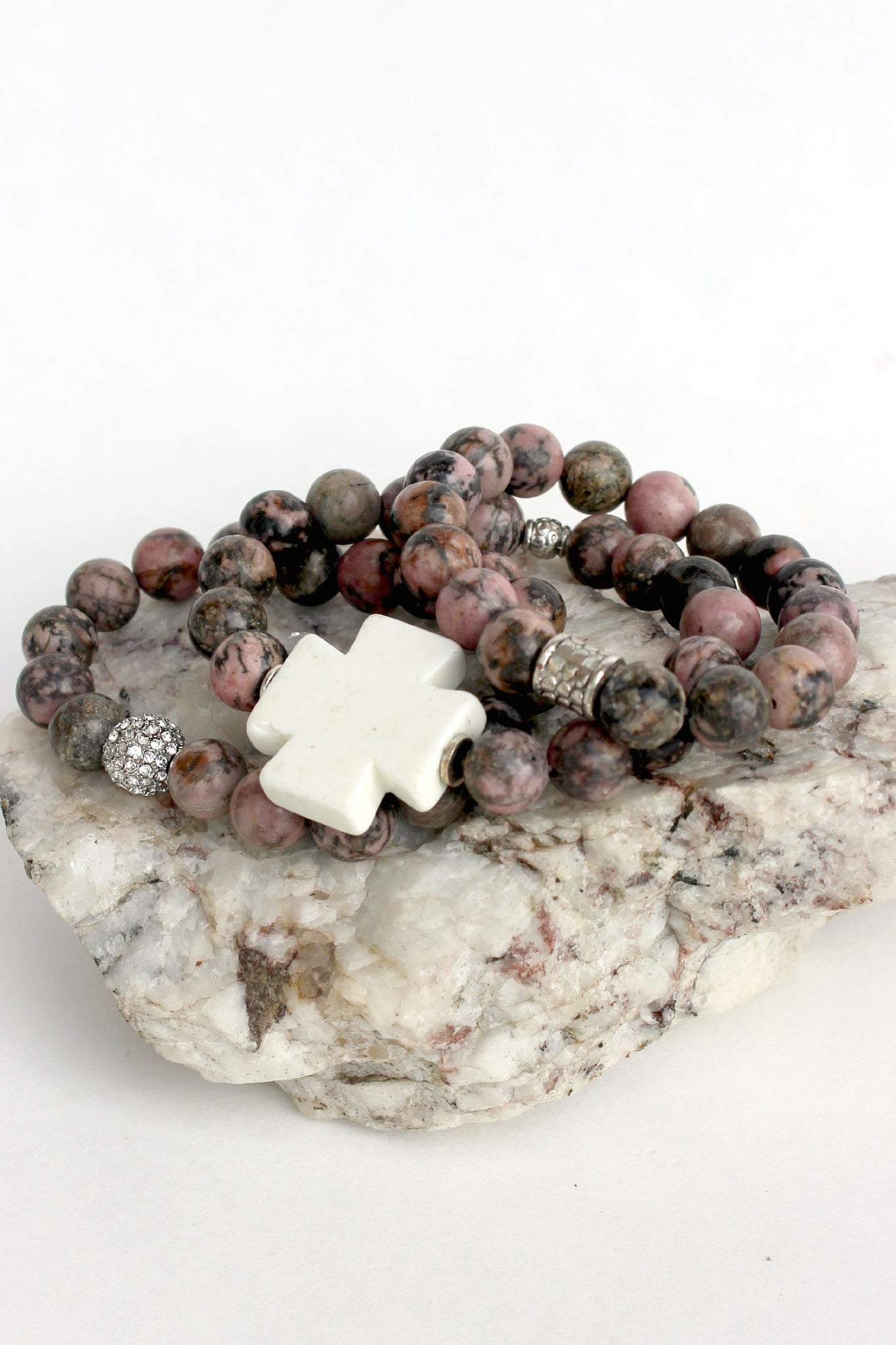 Swara Jewelry: Cross Bracelet Set, Multi