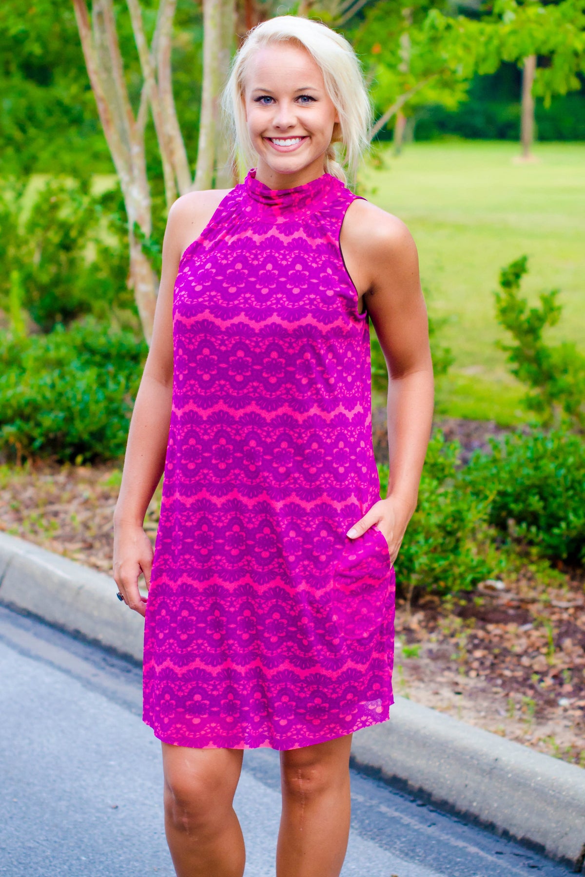 Sweet Pea: Lynn Dress, Pink/Purple