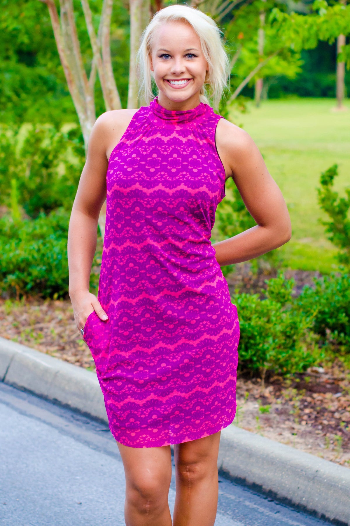 Sweet Pea: Lynn Dress, Pink/Purple