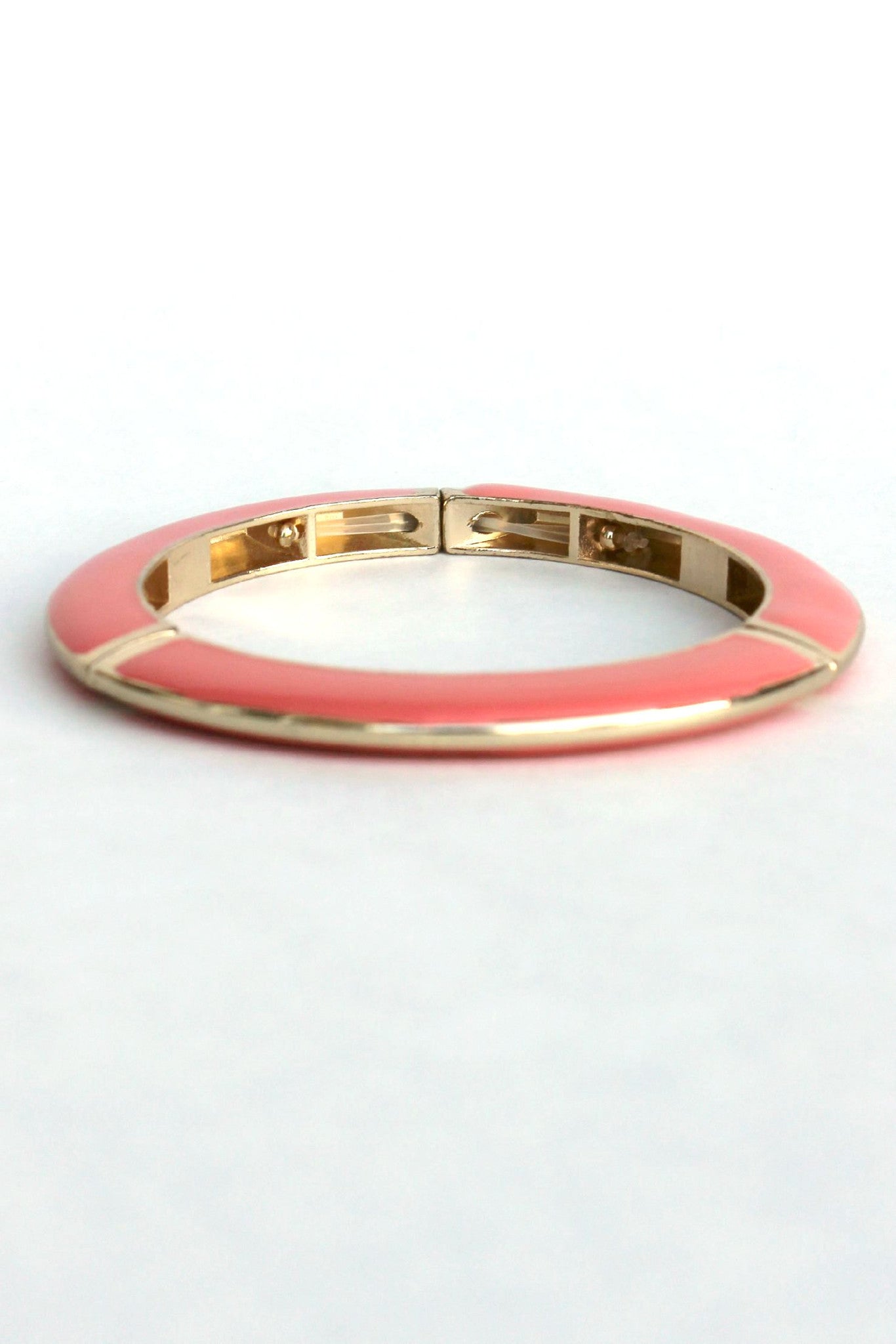 Triple Sectioned Bracelet, Coral