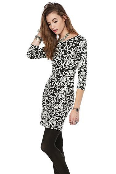 Jack by BB Dakota: Melina Dress, Black/White