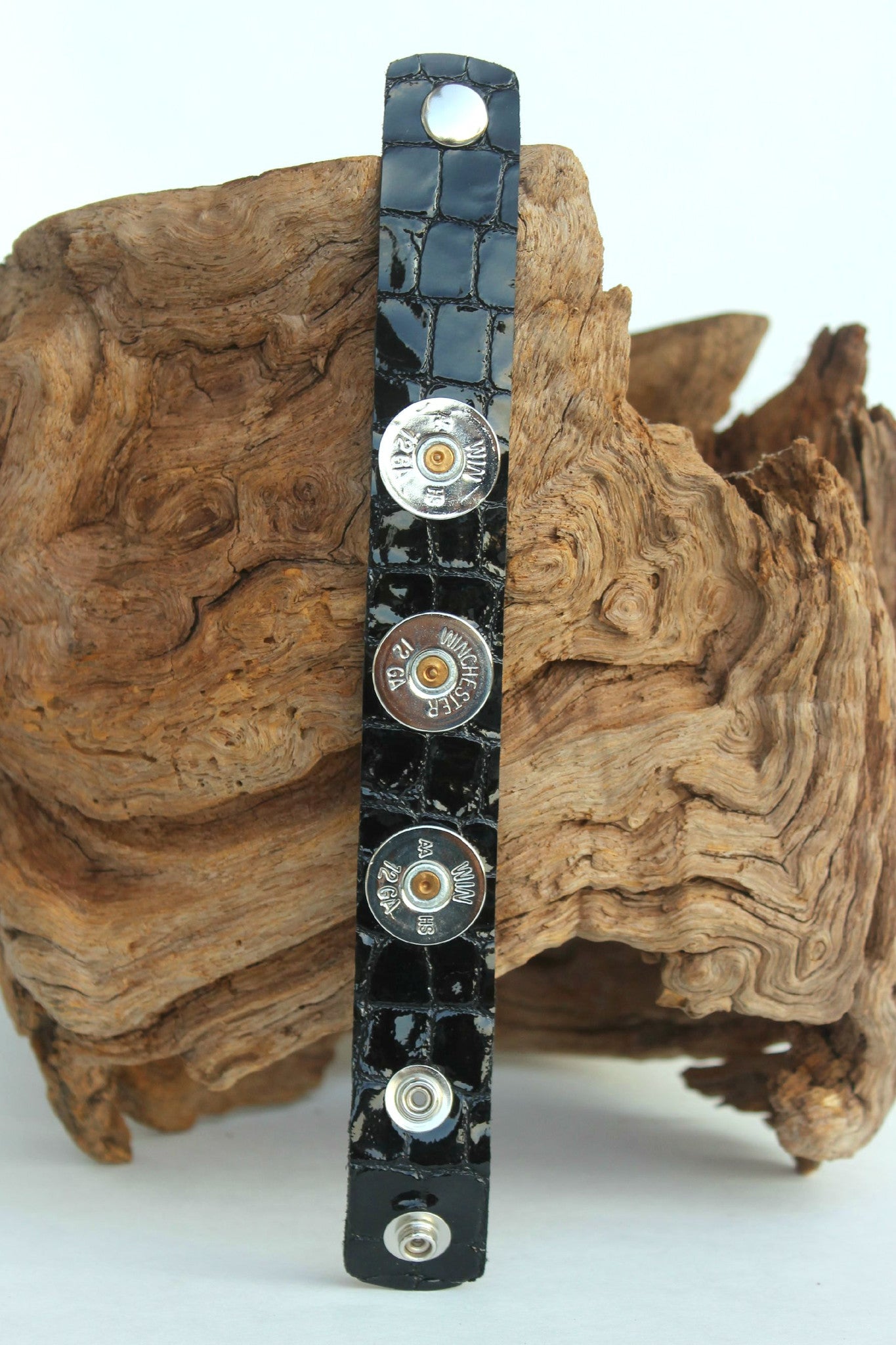 Lizzy J's Shotgun Shell Bracelet, Black