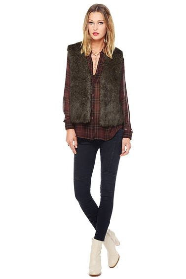 Jack by B.B. Dakota: Briseida Vest, Brown/Black