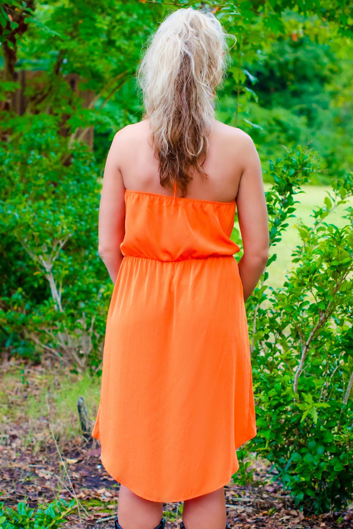 Glam: Game Day Dress, Orange - Elise Glam: Game Day Dress, Orange - Elise