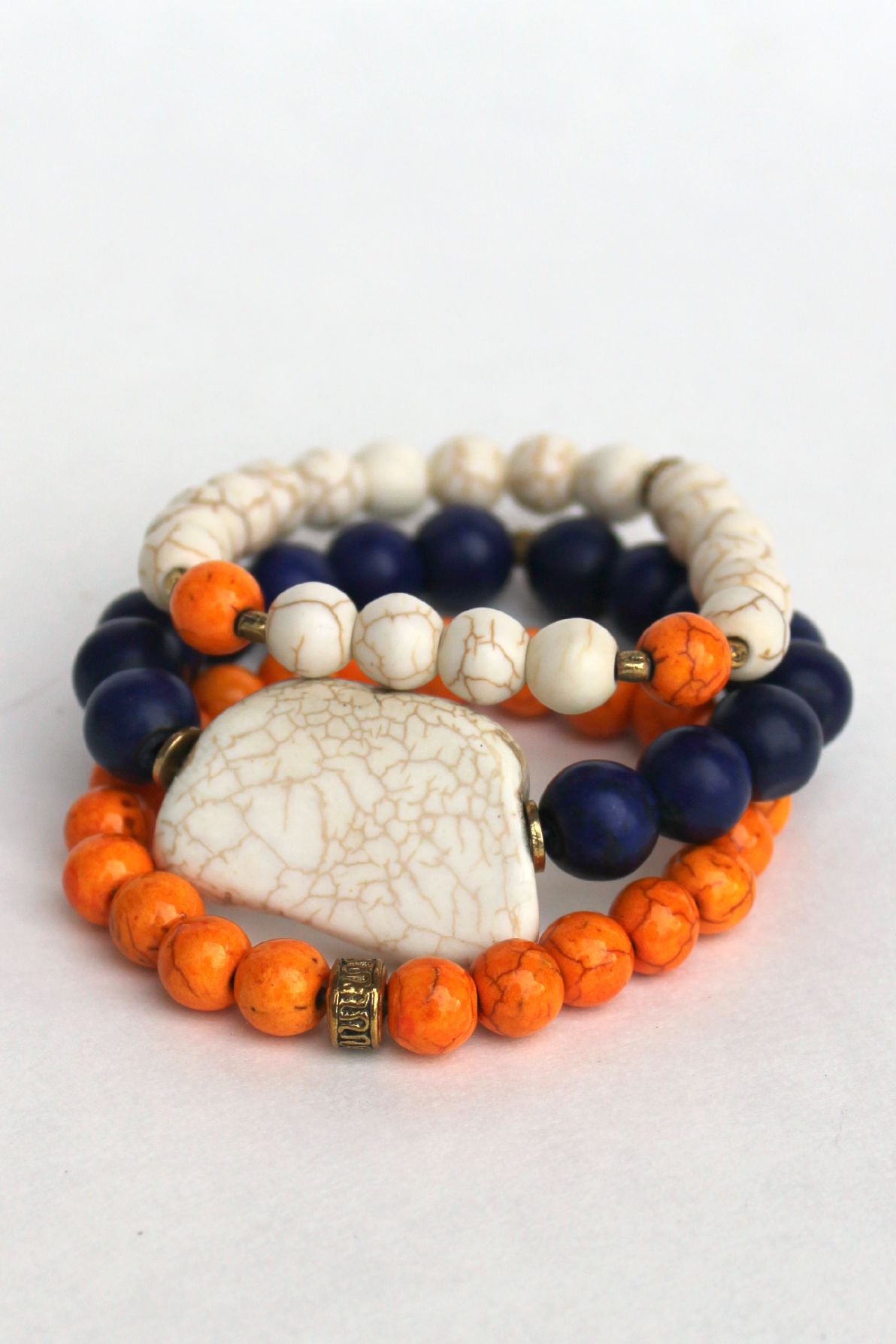 Swara Jewelry: Auburn University Bracelet Set, Multi