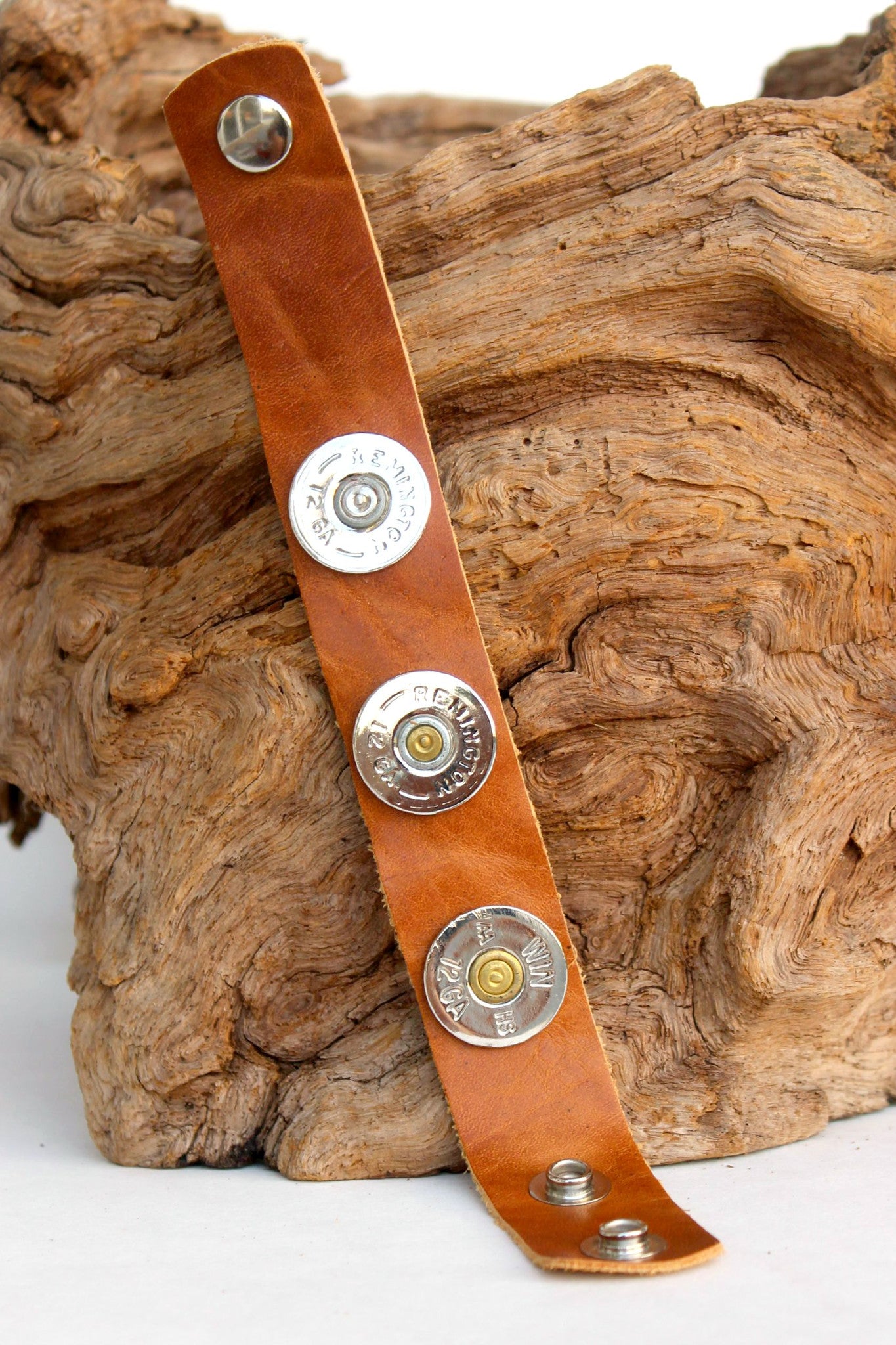 Lizzy J's Shotgun Shell Bracelet, Brown