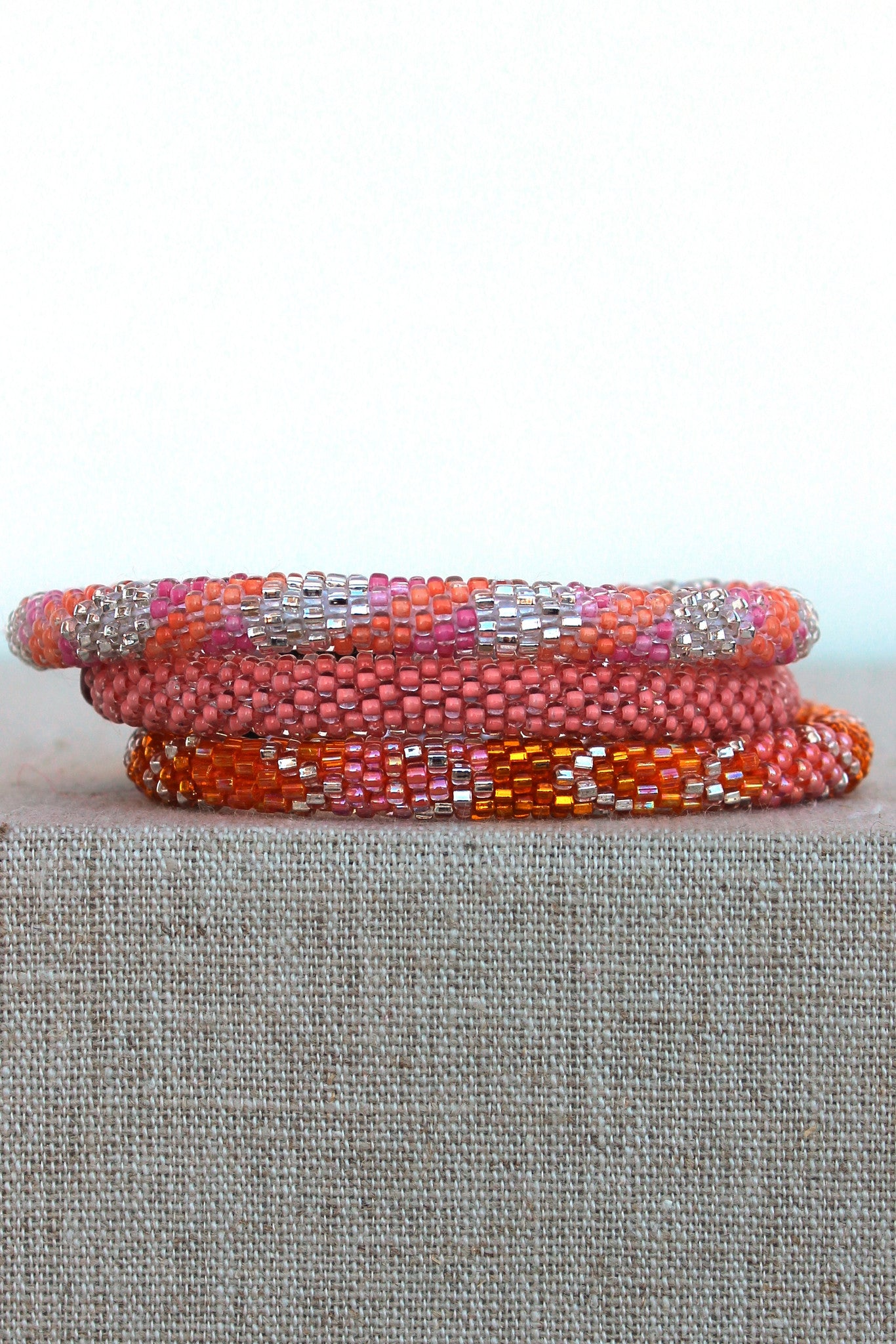 Lily and Laura: Bracelet Set, Coral