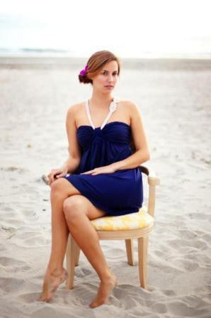 Southern Frock: Casey Balinese Rope Dress, Navy