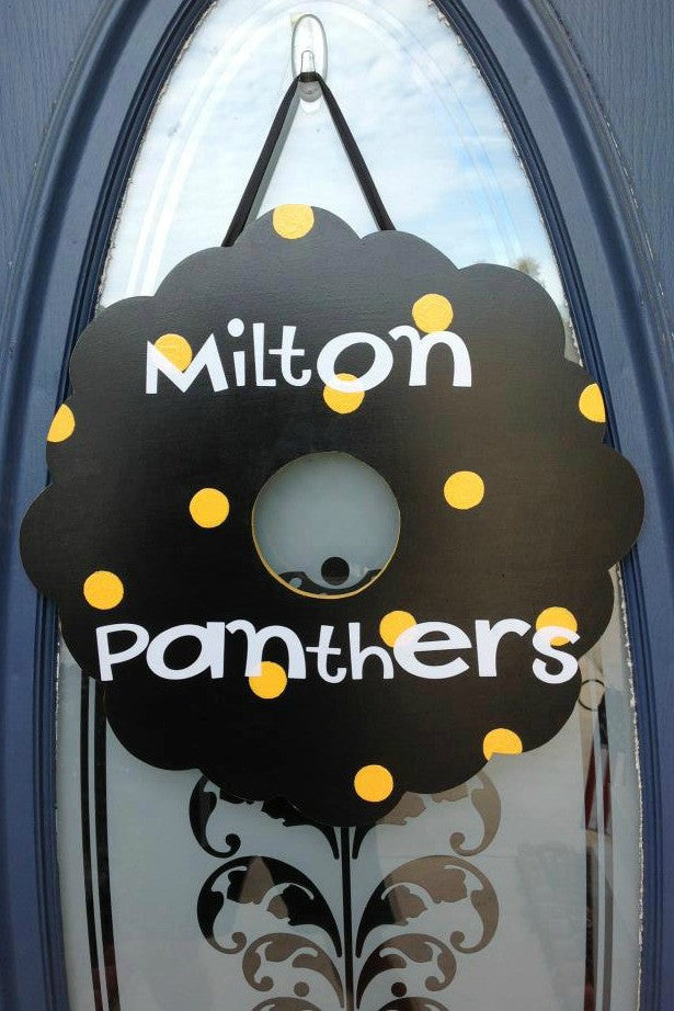 aDOORable deSIGN: Milton Panthers, Black/Gold