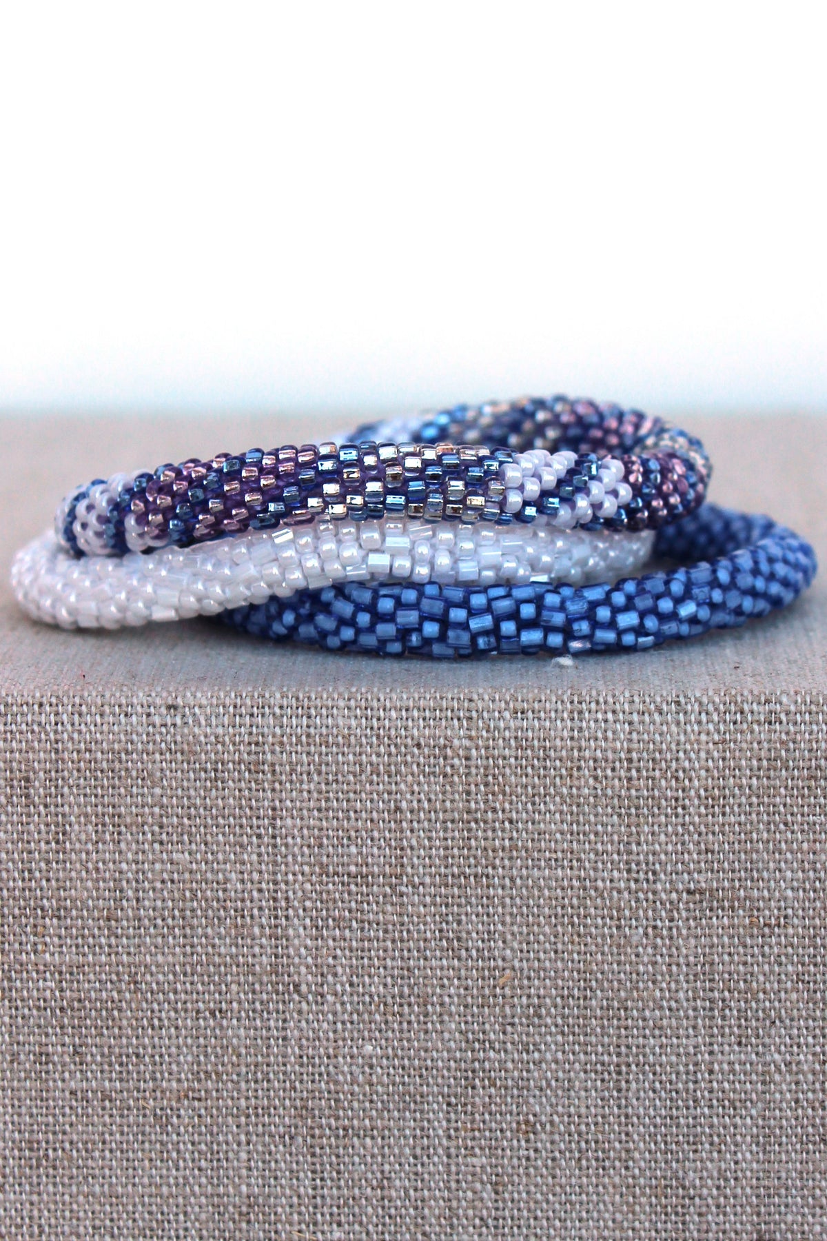 Lily and Laura: Bracelet Set, Indigo