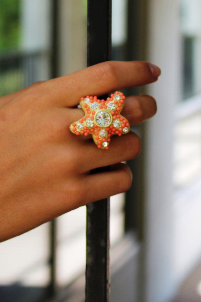 Starfish Ring, Salmon