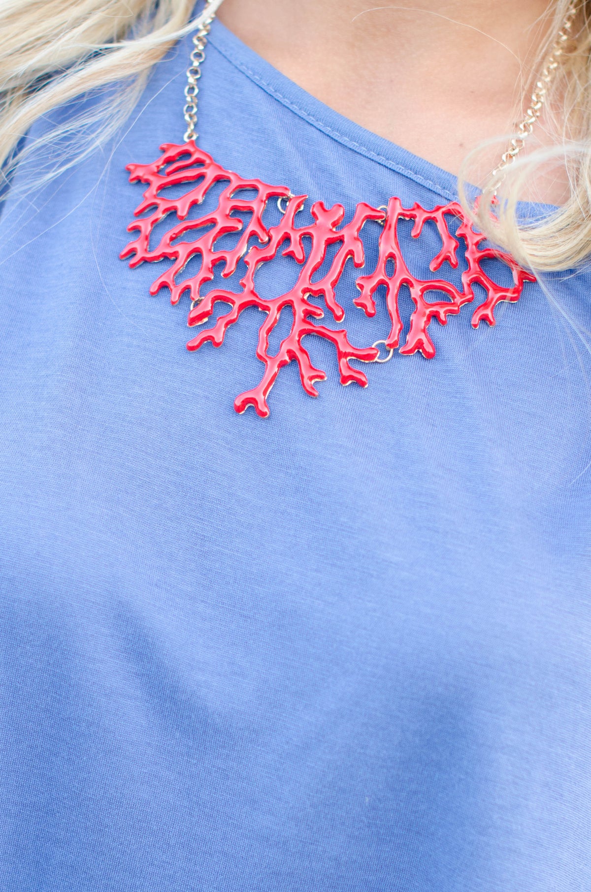 Coral Reef Necklace, Red